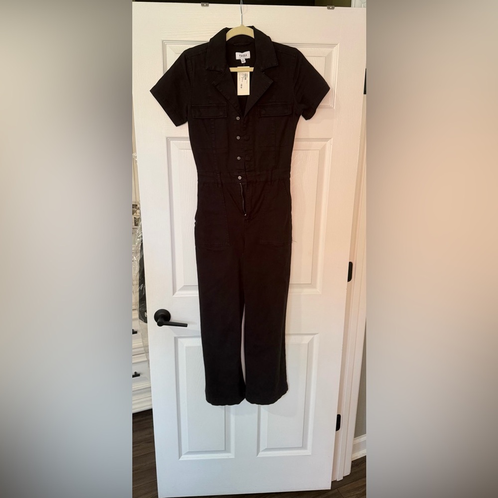 pistola Makenna Black Short-Sleeve Utility Jumpsuit - Picture 5 of 5